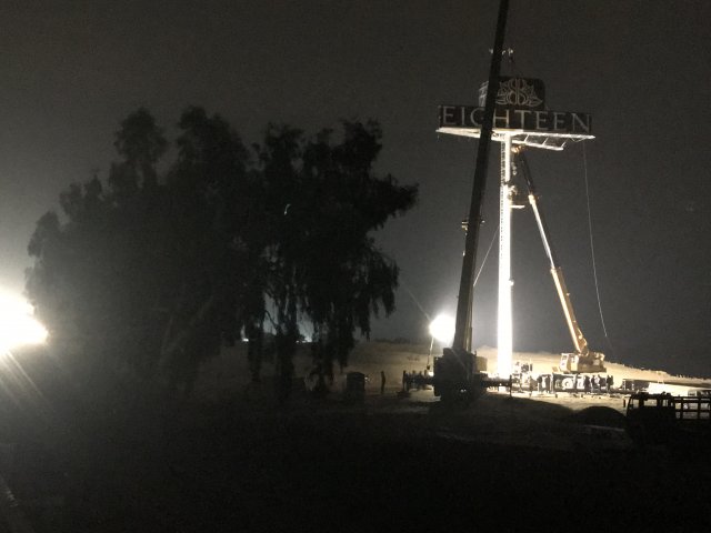 Highest Dual Billboard on Unipole Installed at Eighteen Islamabad